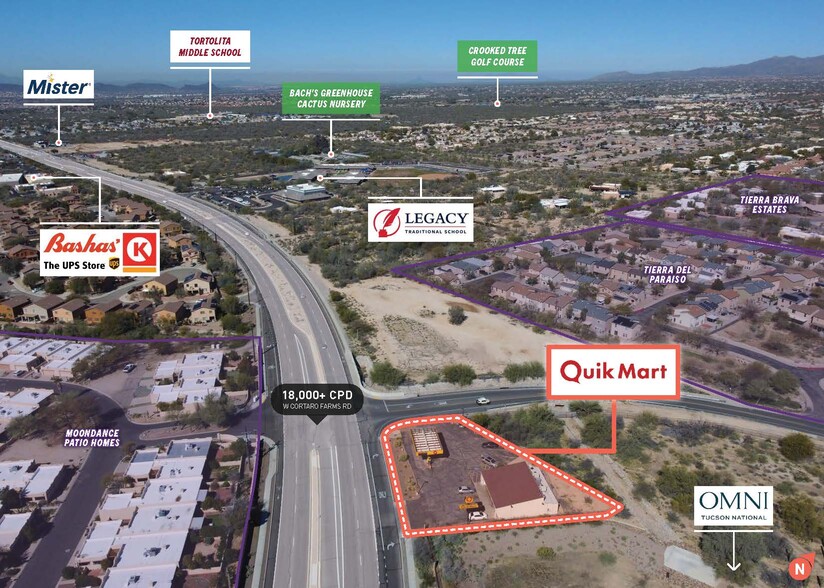 3250 W Cortaro Farms Rd, Tucson, AZ en venta - Vista aérea - Imagen 3 de 6