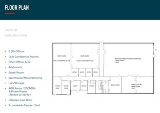 528-532 Mercury Dr, Sunnyvale, CA en alquiler Plano de la planta- Imagen 1 de 1