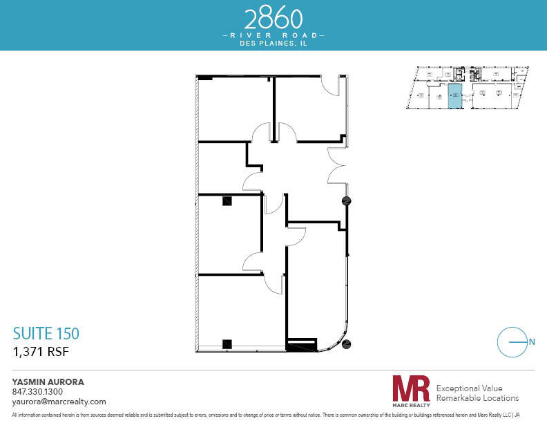 2860 S River Rd, Des Plaines, IL en alquiler Plano de la planta- Imagen 1 de 1