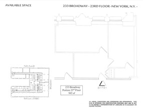 233 Broadway, New York, NY en alquiler Plano de la planta- Imagen 1 de 1