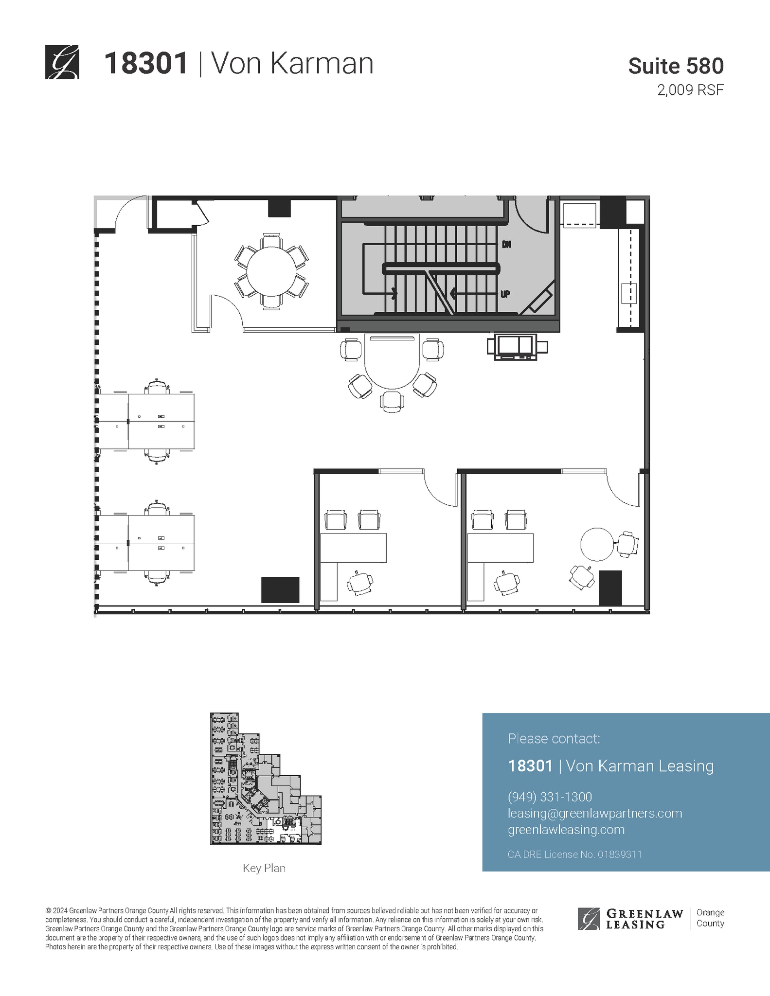 18301 Von Karman Ave, Irvine, CA en alquiler Plano de la planta- Imagen 1 de 7