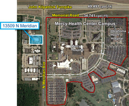 13509 N Meridian Ave, Oklahoma City, OK - vista aérea  vista de mapa