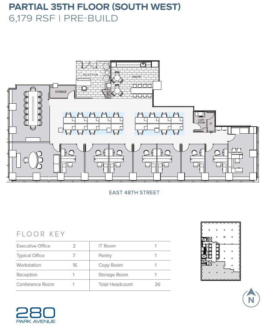 280 Park Ave, New York, NY en alquiler Plano de la planta- Imagen 1 de 4