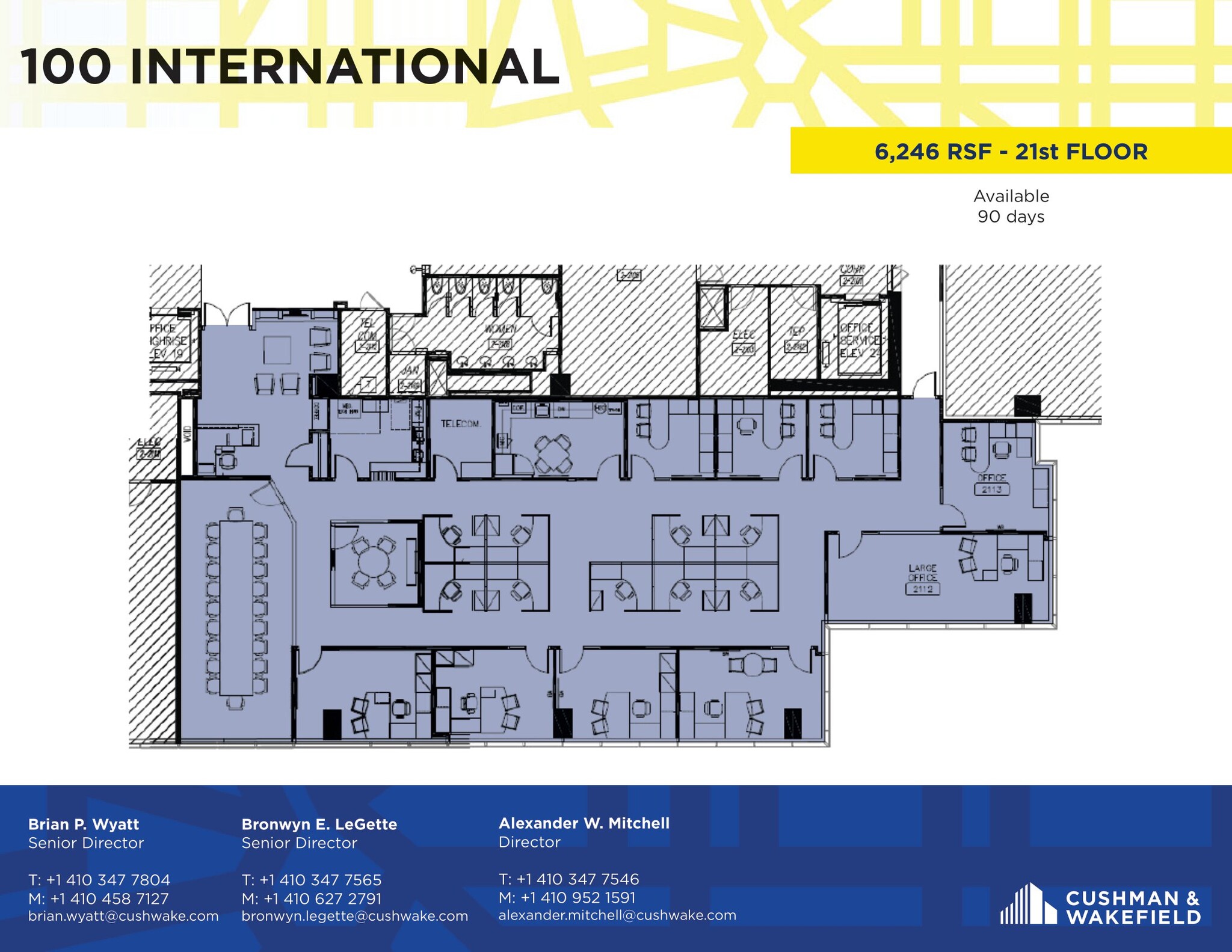 100 International Dr, Baltimore, MD en alquiler Plano de la planta- Imagen 1 de 1