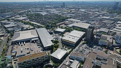 Central Way, London, LND - Aérea vista de mapa