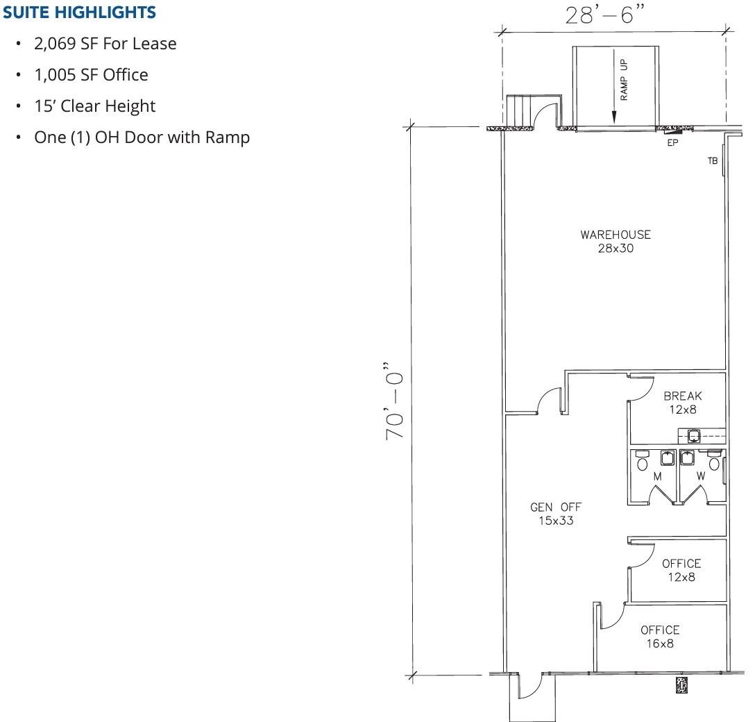 1517 W Carrier Pky, Grand Prairie, TX en alquiler Plano de la planta- Imagen 1 de 1