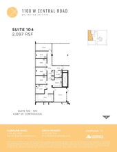 1100 W Central Rd, Arlington Heights, IL en alquiler Plano de la planta- Imagen 1 de 1