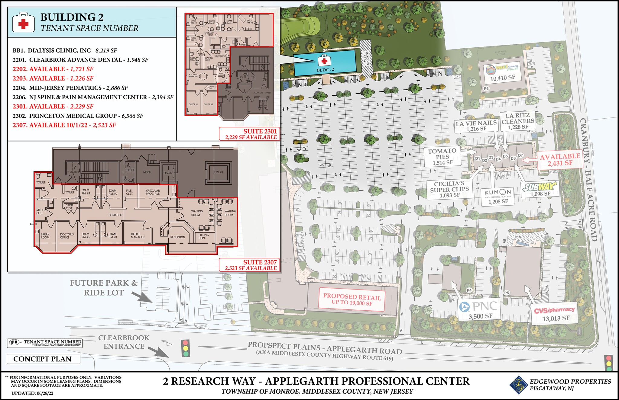 Cranbury Half Acre Rd, Jamesburg, NJ en alquiler Plano del sitio- Imagen 1 de 2