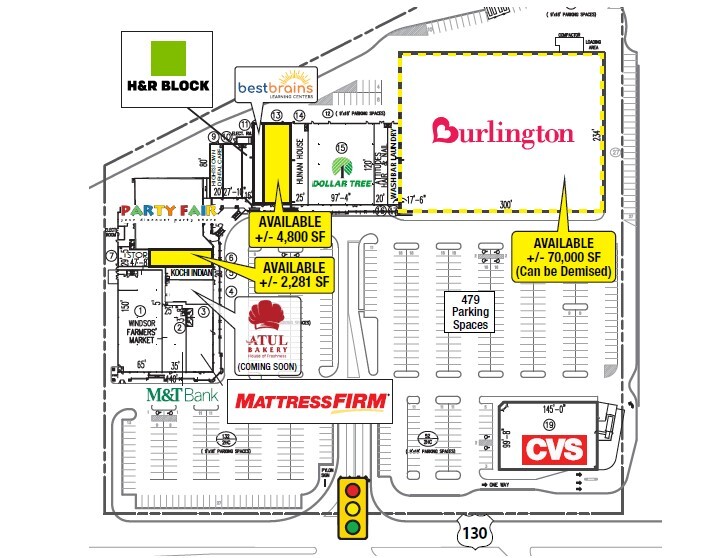 370 US Highway 130 S, Hightstown, NJ en alquiler - Plano del sitio - Imagen 2 de 4