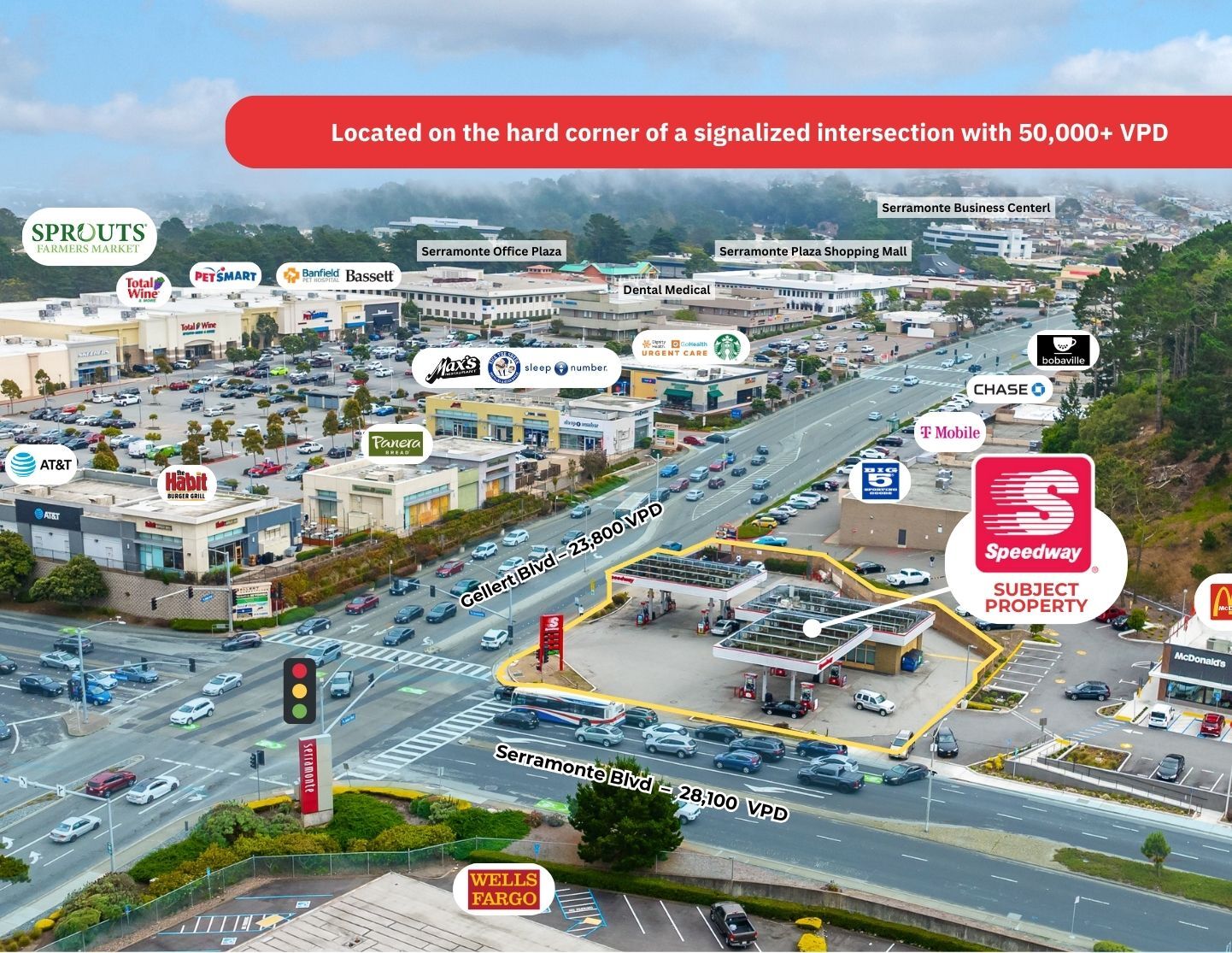 501 Serramonte Blvd, Daly City, CA en venta Vista aérea- Imagen 1 de 8