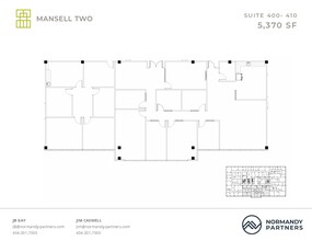 3650 Mansell Rd, Alpharetta, GA en alquiler Plano de la planta- Imagen 2 de 2