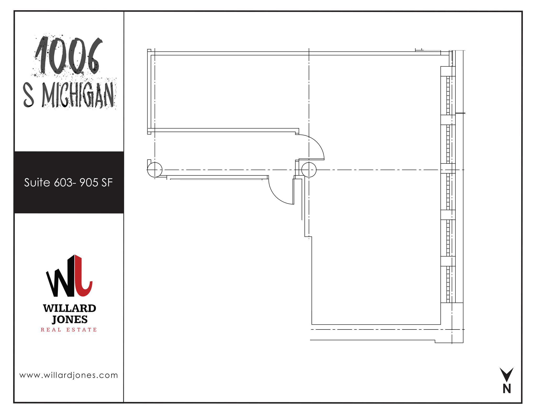 1006 S Michigan Ave, Chicago, IL en alquiler Plano de la planta- Imagen 1 de 1