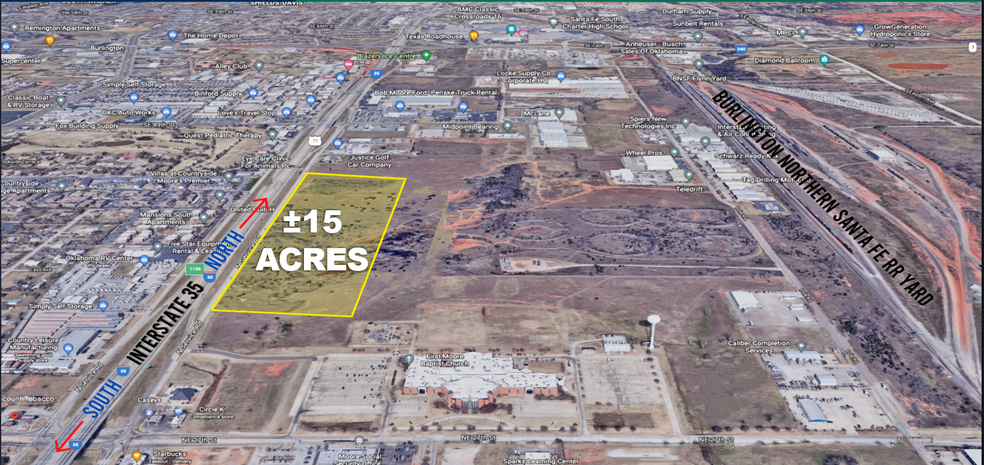 I-35 Frontage N of NW 27th, Moore, OK en venta - Foto del edificio - Imagen 1 de 2