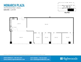 3414 Peachtree Rd NE, Atlanta, GA en alquiler Plano del sitio- Imagen 1 de 7