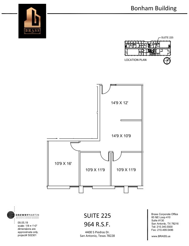 4400 S Piedras Dr, San Antonio, TX en alquiler Plano de la planta- Imagen 1 de 1