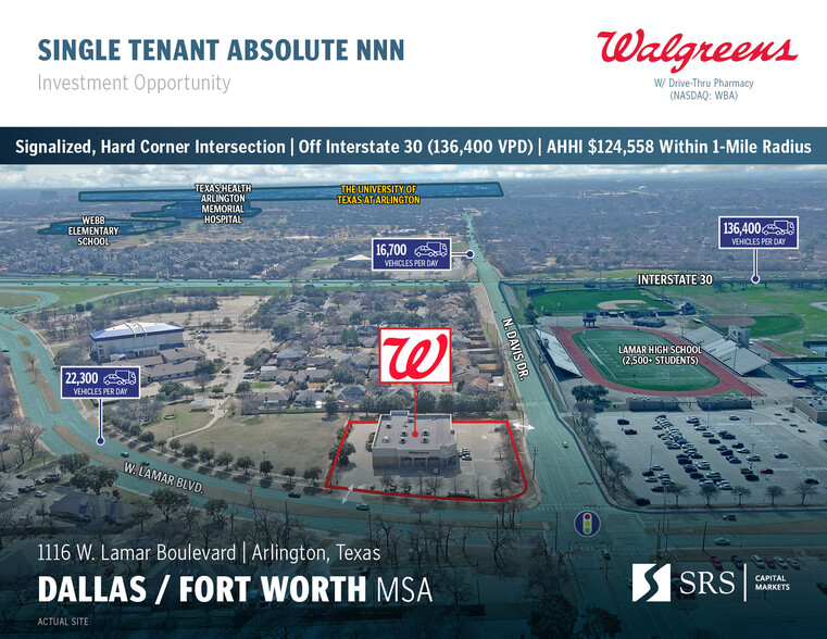 1116 W Lamar Blvd, Arlington, TX en venta - Foto del edificio - Imagen 1 de 9