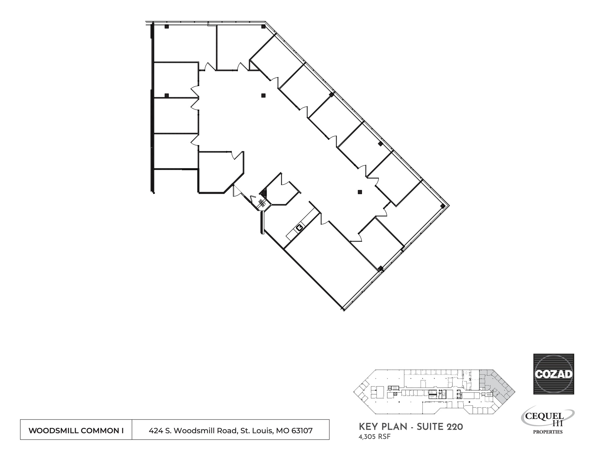 424 S Woods Mill Rd, Chesterfield, MO en alquiler Plano del sitio- Imagen 1 de 1