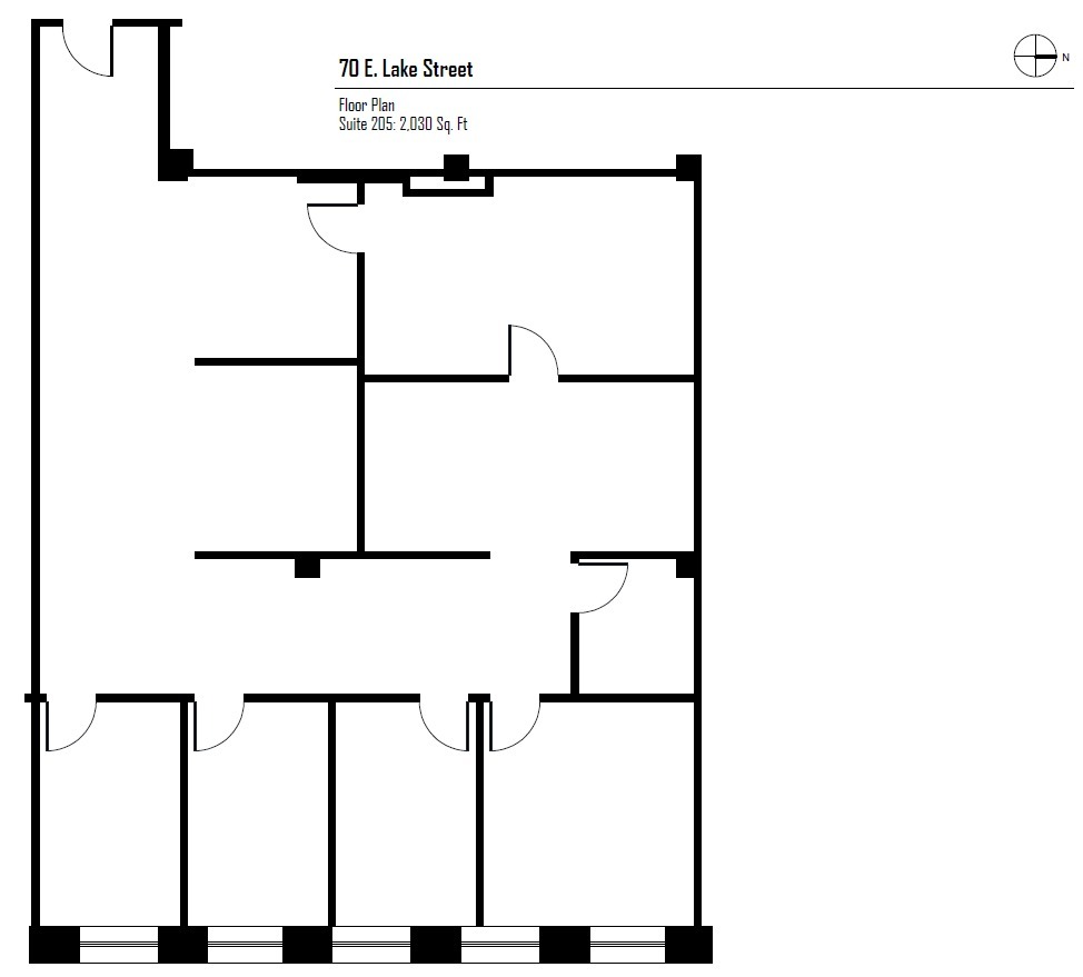 70 E Lake St, Chicago, IL en alquiler Plano de la planta- Imagen 1 de 4