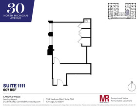 30 N Michigan Ave, Chicago, IL en alquiler Plano de la planta- Imagen 1 de 5