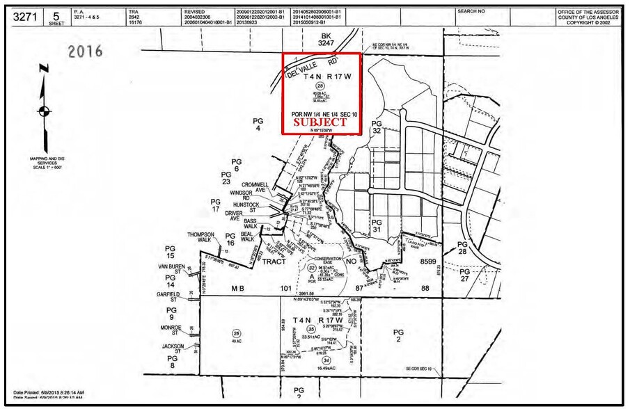 Del Valle Rd, Castaic, CA en venta - Plano de solar - Imagen 3 de 4