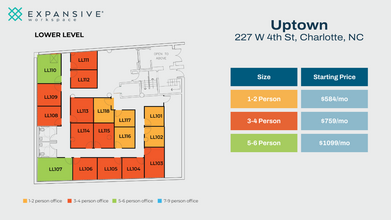 227 W 4th St, Charlotte, NC en alquiler Plano de la planta- Imagen 1 de 6