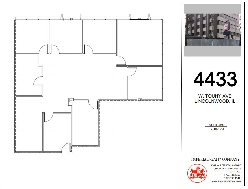 4433 W Touhy Ave, Lincolnwood, IL en alquiler Plano de la planta- Imagen 1 de 11