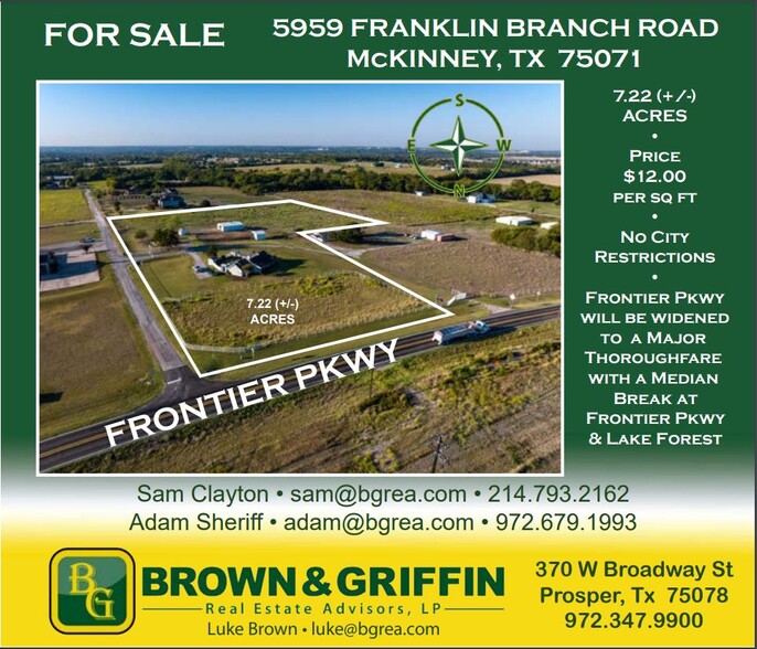 5959 Franklin Branch Rd, McKinney, TX en venta - Foto principal - Imagen 1 de 5