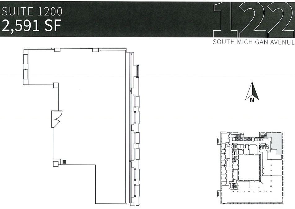 122 S Michigan Ave, Chicago, IL en alquiler Plano de la planta- Imagen 1 de 1