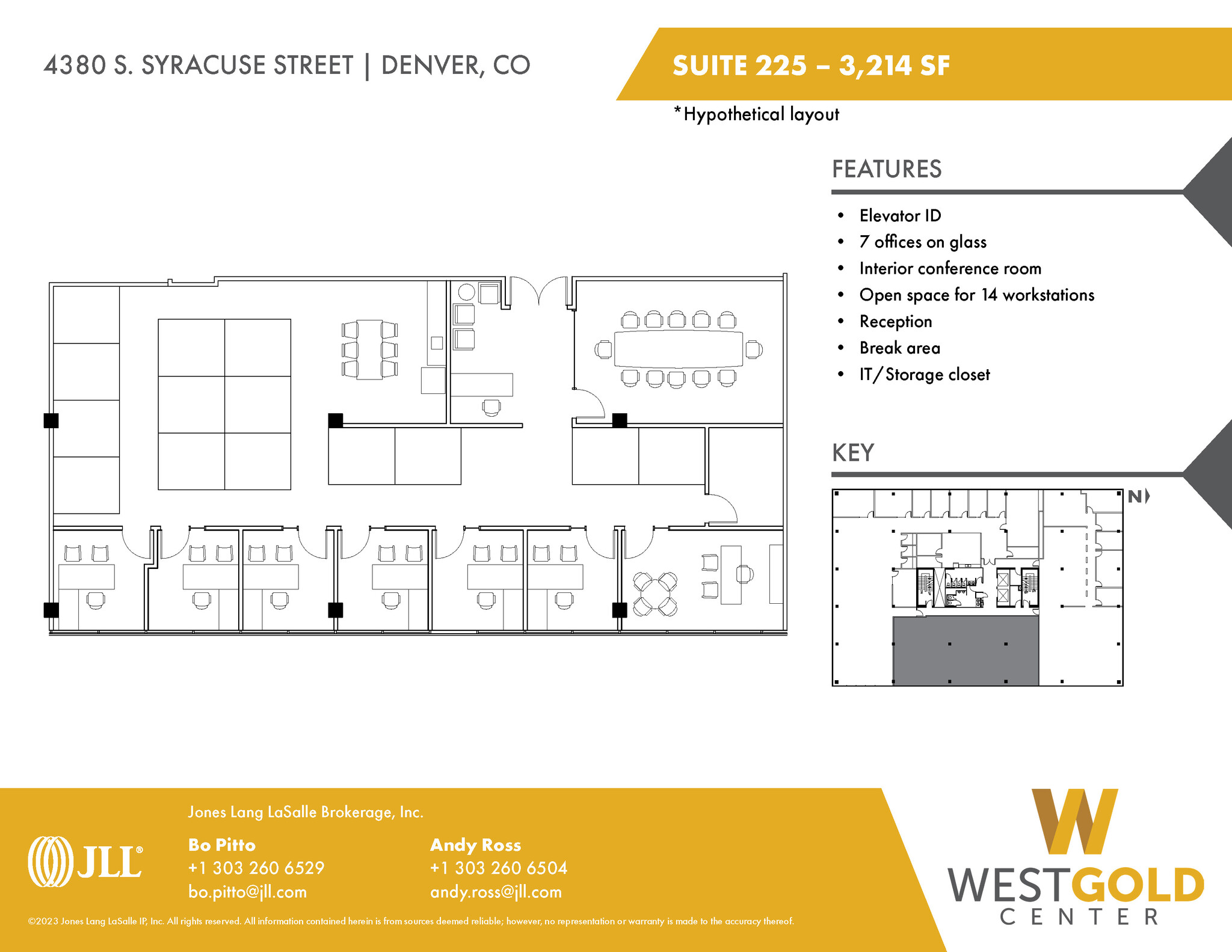 4380 S Syracuse St, Denver, CO en alquiler Plano de la planta- Imagen 1 de 3