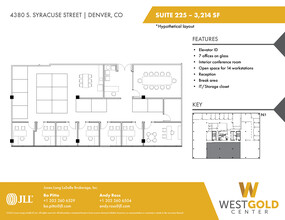 4380 S Syracuse St, Denver, CO en alquiler Plano de la planta- Imagen 1 de 3