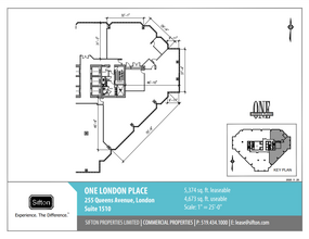 255 Queens Ave, London, ON en alquiler Plano de la planta- Imagen 1 de 1