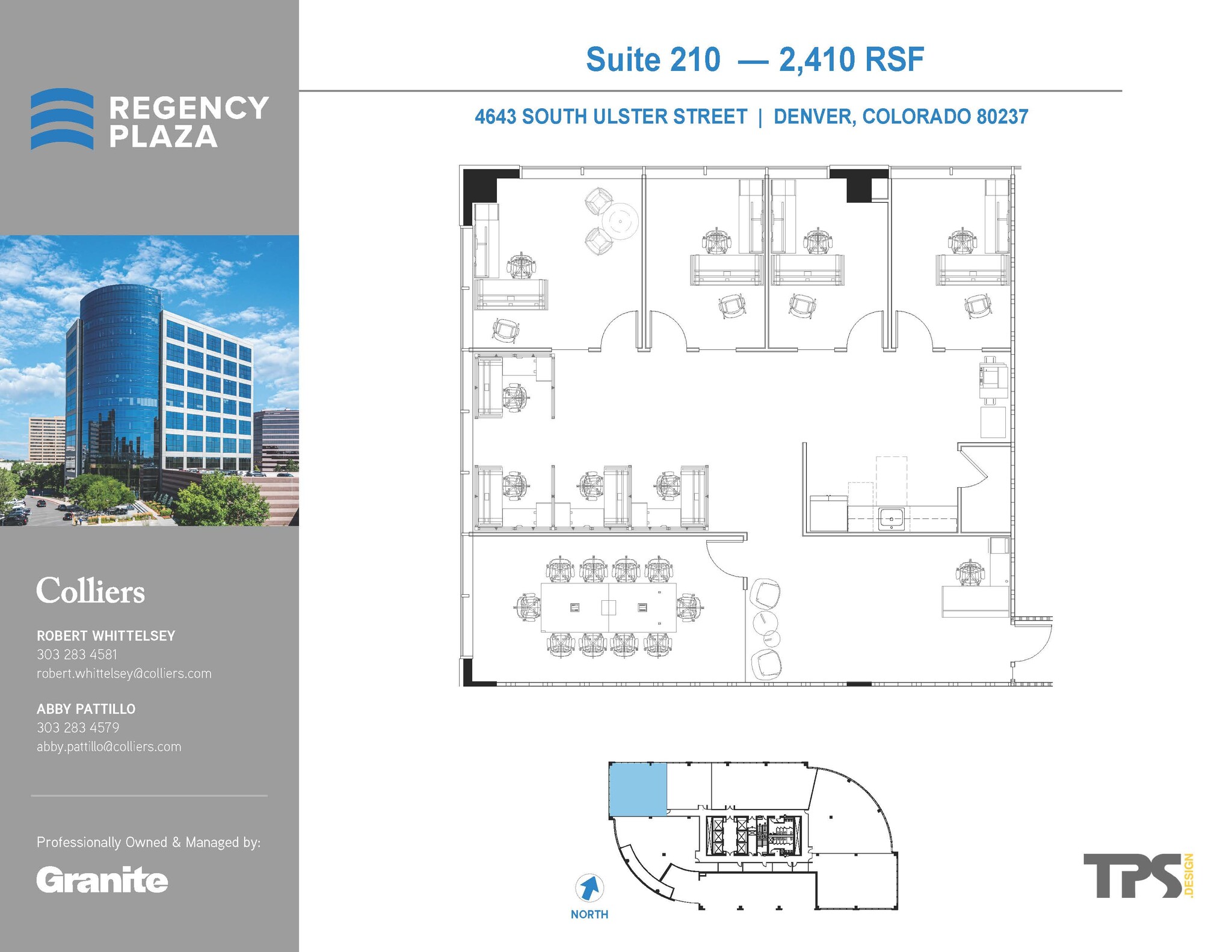 4643 S Ulster St, Denver, CO en alquiler Plano de la planta- Imagen 1 de 2