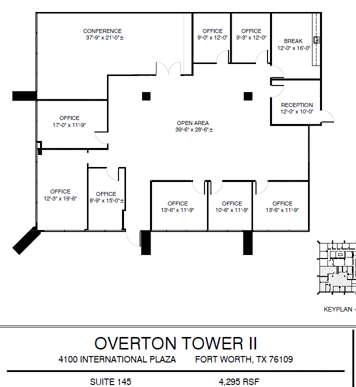 4150 International Plz, Fort Worth, TX en alquiler Plano de la planta- Imagen 1 de 1