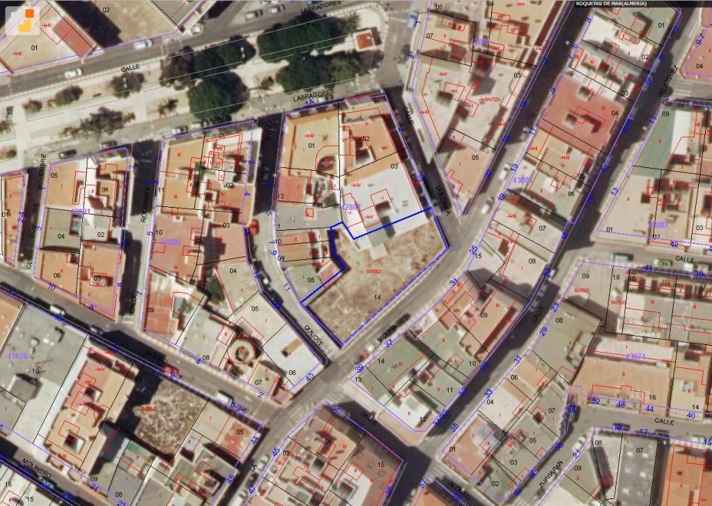 Terreno en Roquetas de Mar, Almería en venta Plano del sitio- Imagen 1 de 5
