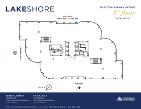 18101 Von Karman Ave, Irvine, CA en alquiler Plano de la planta- Imagen 1 de 4