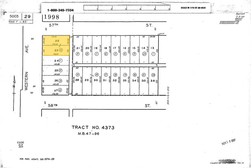 5700 S Western Ave, Los Angeles, CA en alquiler - Plano de solar - Imagen 2 de 7