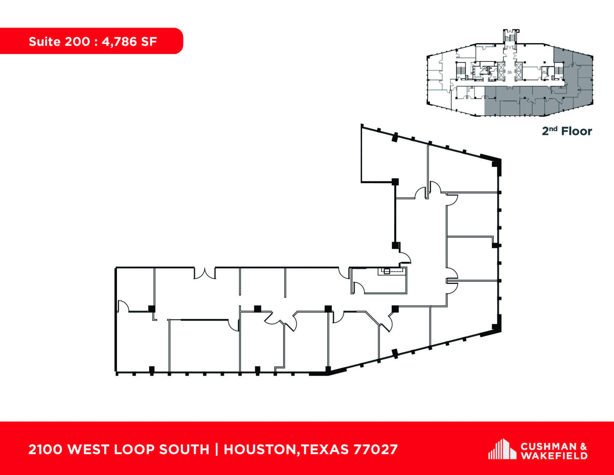 2100 West Loop South, Houston, TX en alquiler Plano de la planta- Imagen 1 de 1