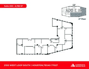 2100 West Loop South, Houston, TX en alquiler Plano de la planta- Imagen 1 de 1