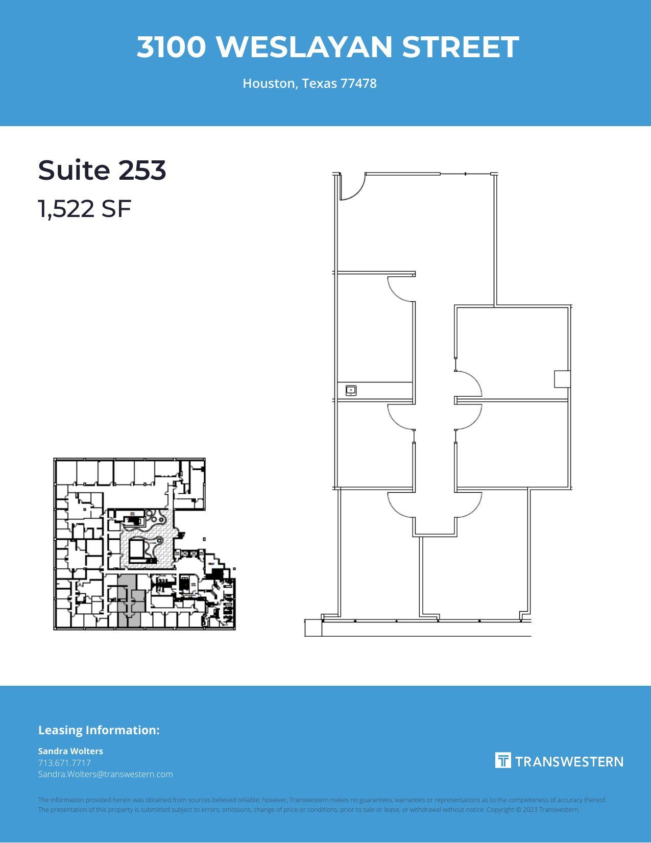 3100 Weslayan St, Houston, TX en alquiler Plano de la planta- Imagen 1 de 1