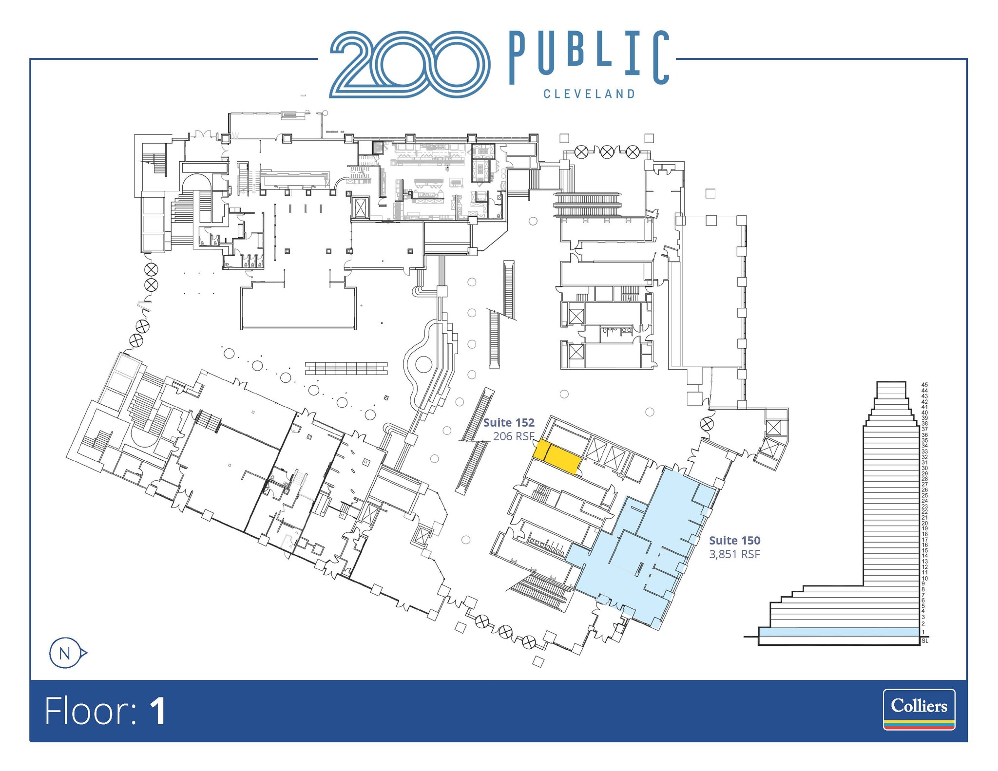 200 Public Sq, Cleveland, OH en alquiler Plano de la planta- Imagen 1 de 1