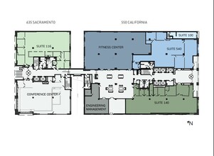 550 California St, San Francisco, CA en alquiler Plano de la planta- Imagen 1 de 1