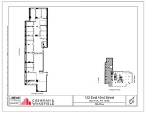 122 E 42nd St, New York, NY en alquiler Plano de la planta- Imagen 1 de 2