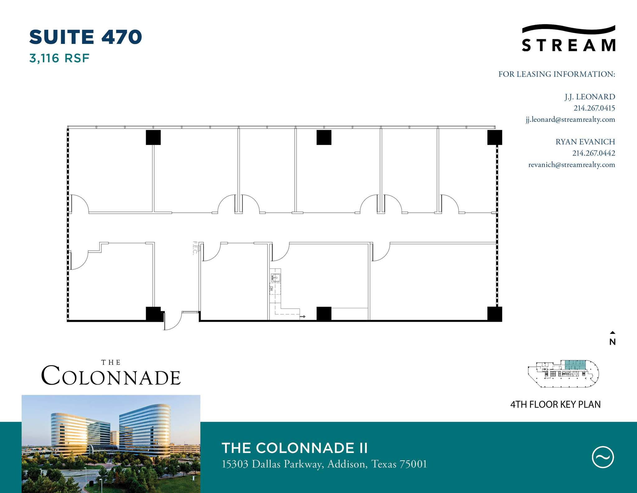 15301 N Dallas Pky, Addison, TX en alquiler Plano de la planta- Imagen 1 de 2