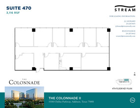 15301 N Dallas Pky, Addison, TX en alquiler Plano de la planta- Imagen 1 de 2