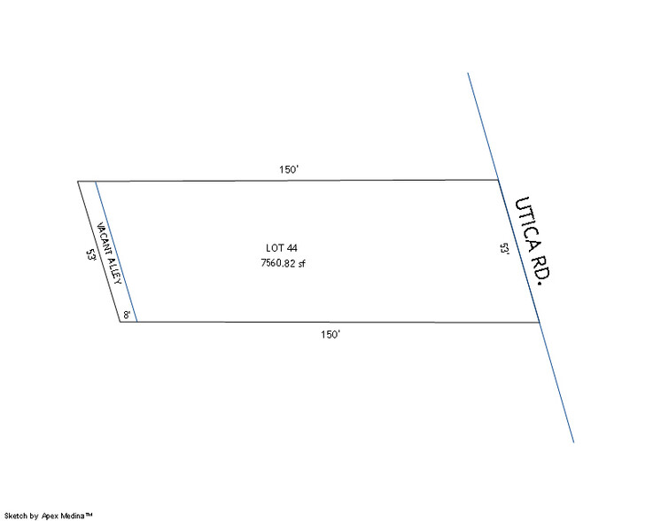 0 Utica, Fraser, MI en venta - Plano de la planta - Imagen 2 de 3