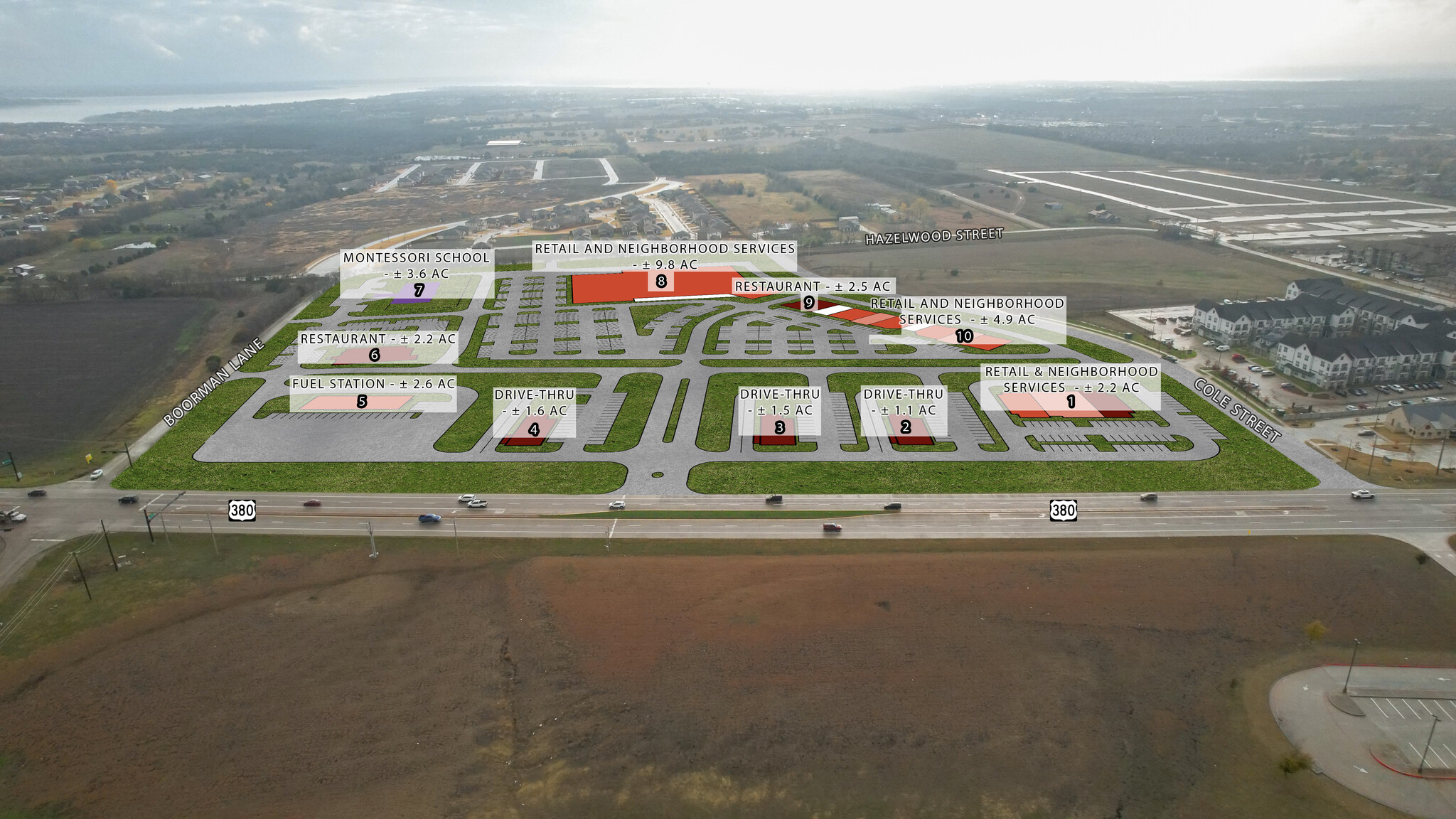 US Highway 380 & Boorman ln, Princeton, TX en venta Plano del sitio- Imagen 1 de 6