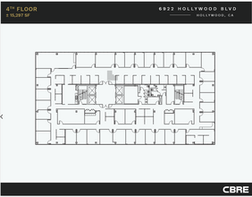 6922 Hollywood Blvd, Los Angeles, CA en alquiler Plano de la planta- Imagen 1 de 1