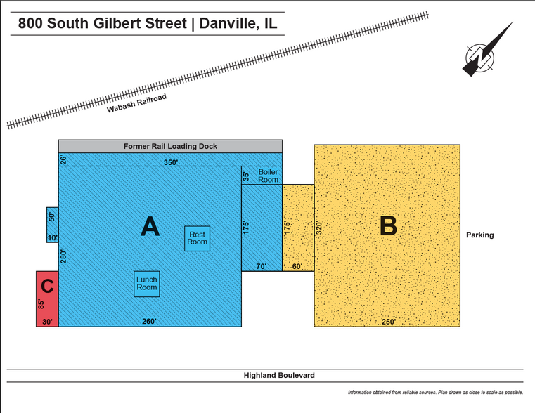 800 S Gilbert St, Danville, IL en alquiler - Plano de la planta - Imagen 2 de 2