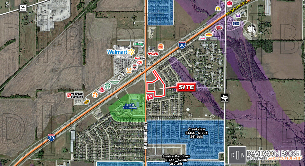 SEC I-30 & Erby Campbell Blvd, Royse City, TX en venta - Foto del edificio - Imagen 1 de 2