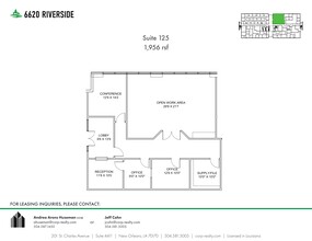 6660 Riverside Dr, Metairie, LA en alquiler Plano del sitio- Imagen 1 de 1